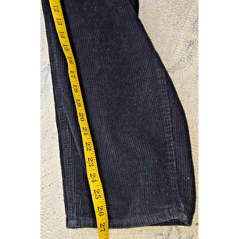 Vintage Empyre Black Corduroy Pants Sz 30 X 27 Baggy 90s Skate 100% Cotton - Picture 6 of 9